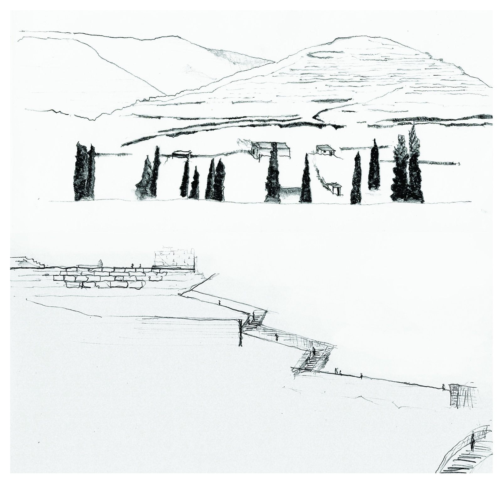 Defining the archetypical form of paths into the landscape