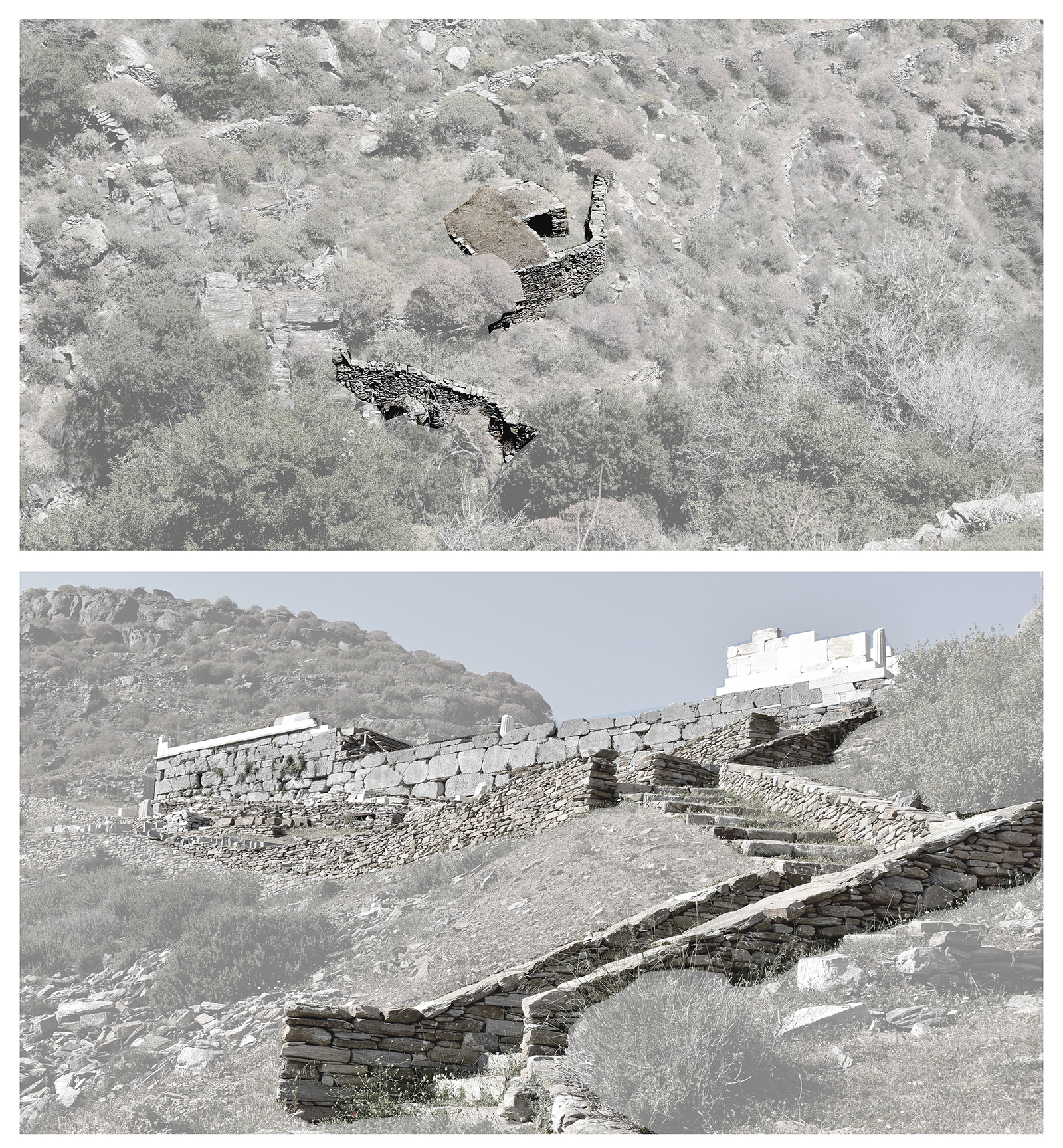 Defining the archetypical form of paths into the landscape