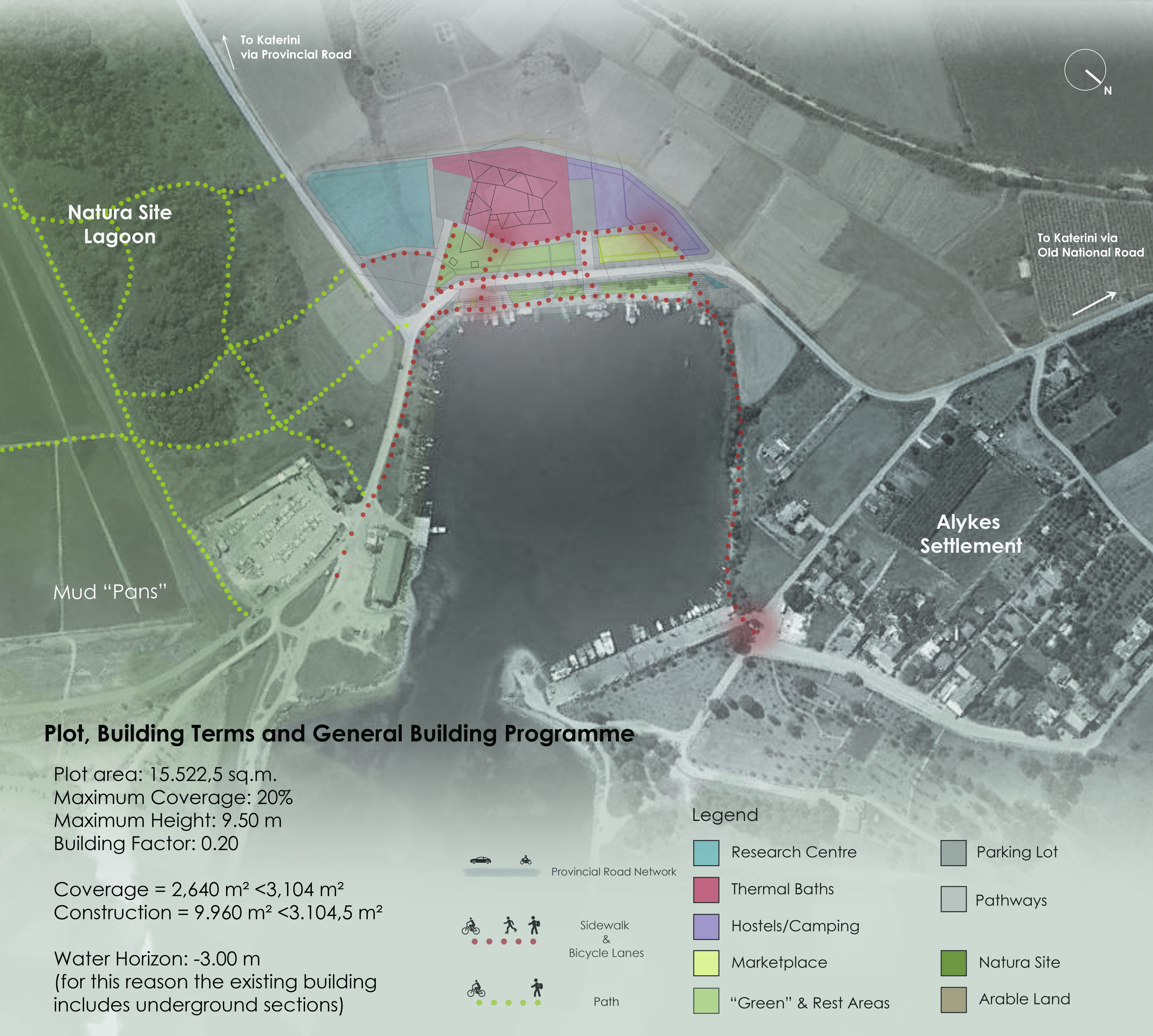 Thermal Baths Complex in relation to the Natura region of Pieria, Greece | Diploma Thesis
