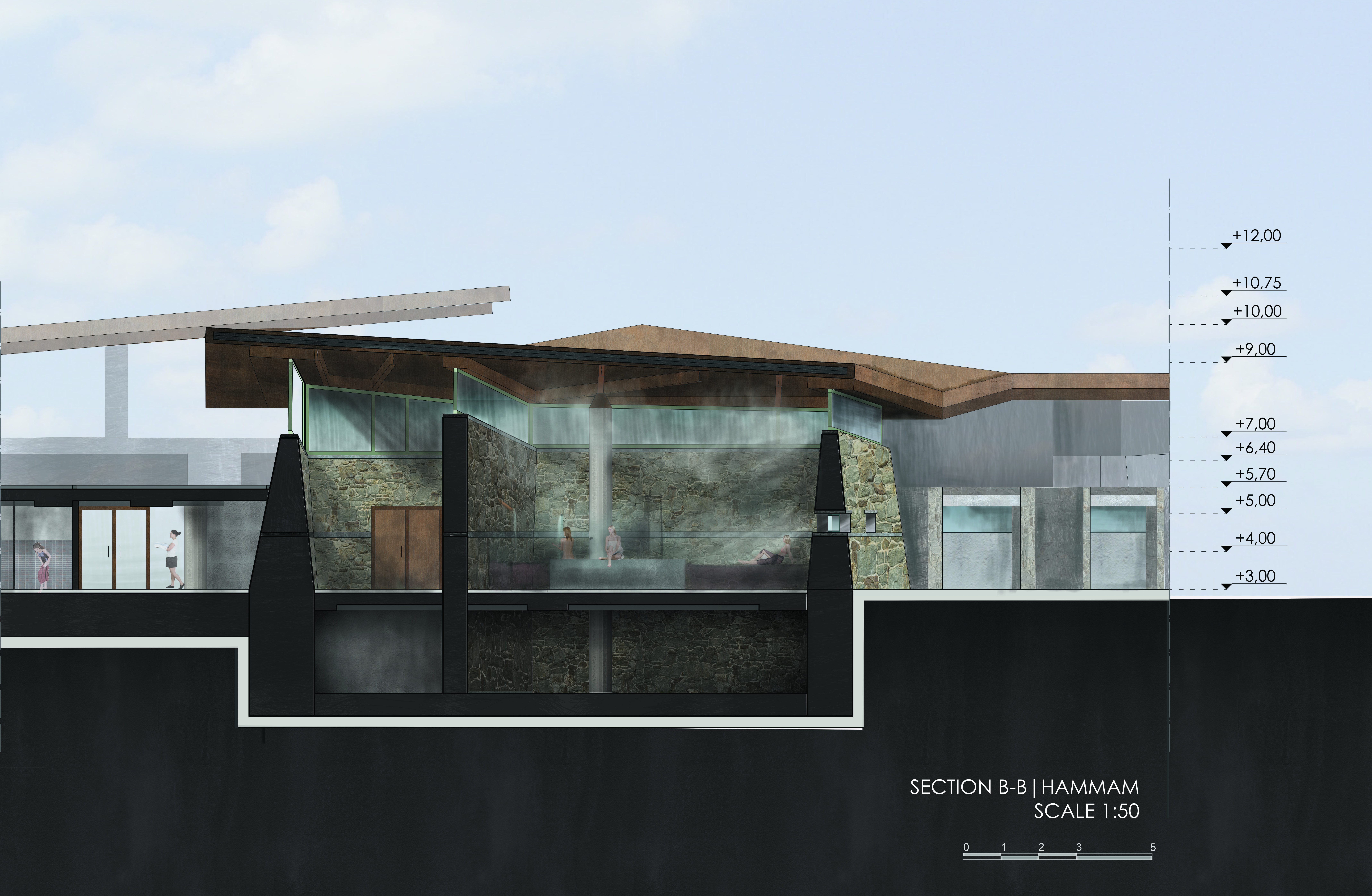 Thermal Baths Complex in relation to the Natura region of Pieria, Greece | Diploma Thesis