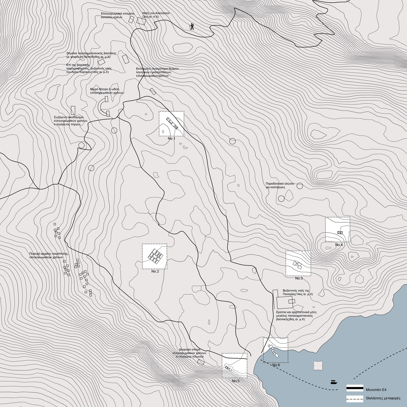 A SCENARIO FOR THE OUTDOOR LIVING| 
Hiking facilities in Ancient Lissos