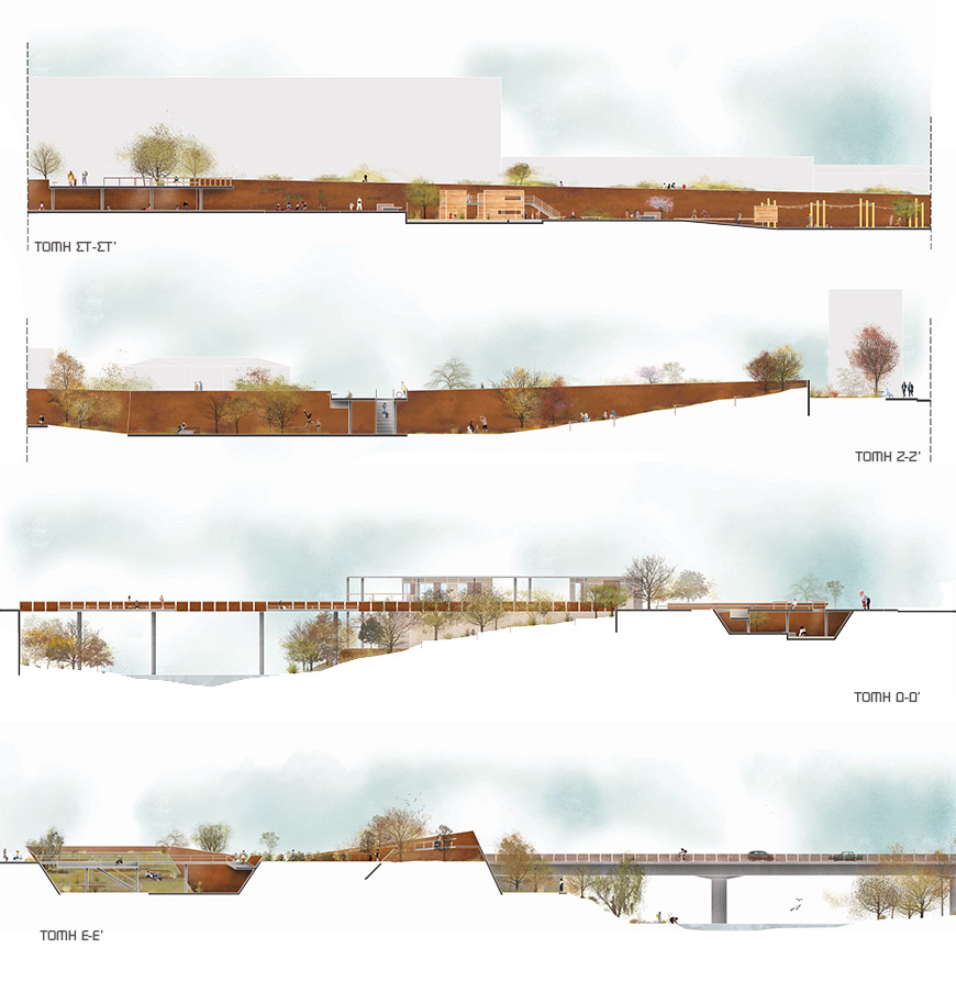 Outdoor Configurations and Constructions along the Kosynthos River in Xanthi