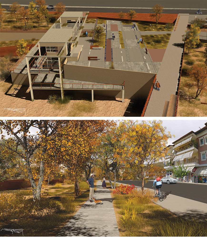 Outdoor Configurations and Constructions along the Kosynthos River in Xanthi