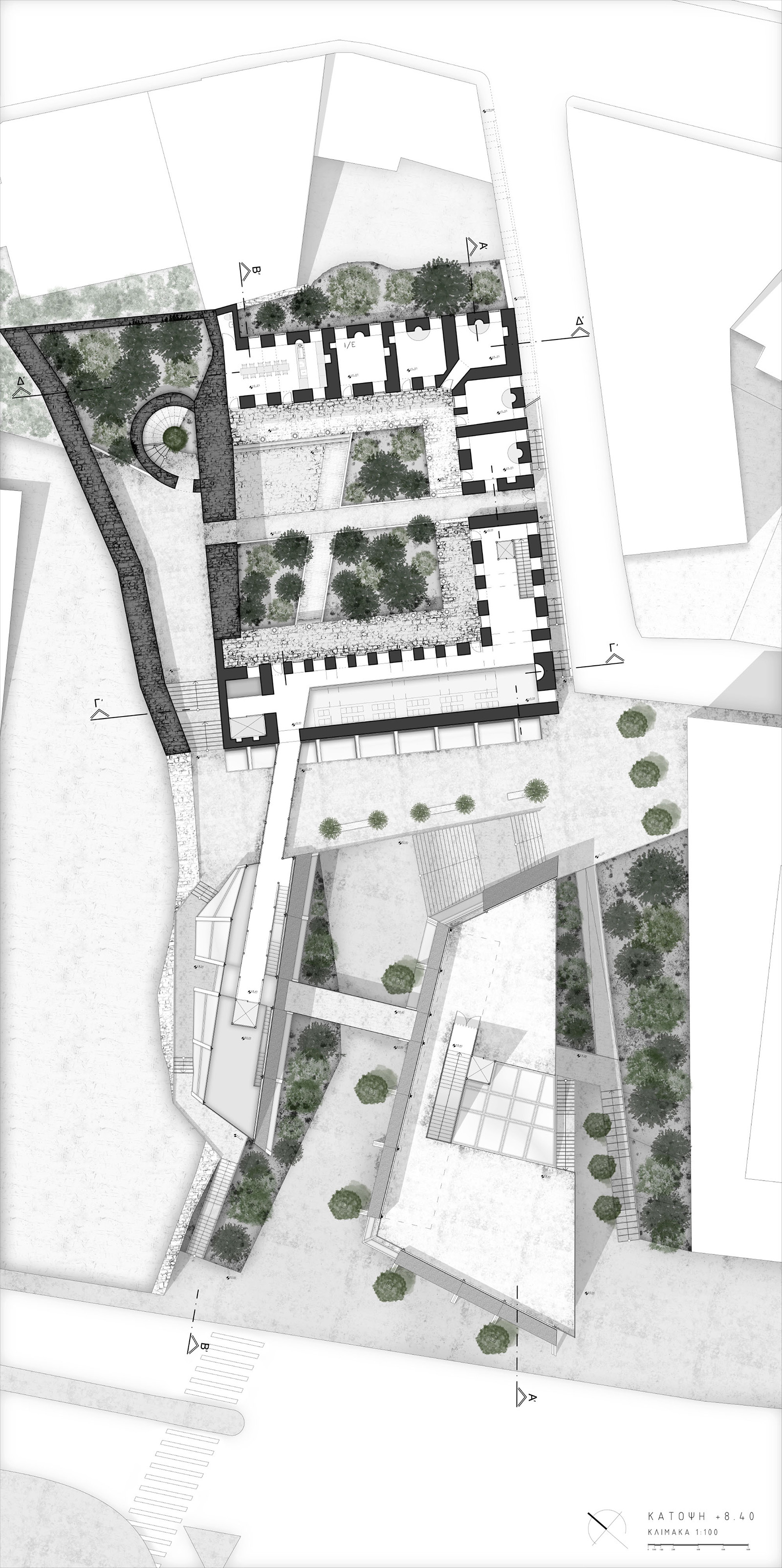 School of Fashion Design & Cultural Center in Kastoria _ Renovation and Adaptive
Reuse of Madrasa (Mendreses) of Ahmed Pasha with additional buildings.
